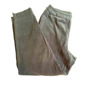 Habitat gray flat front side zip stretch cotton pants relaxed lightweight Sz M